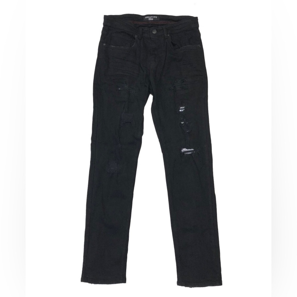 Arketype V2 Color Backing Jeans

Style# P417B

Color: JET BLACK-WHITE